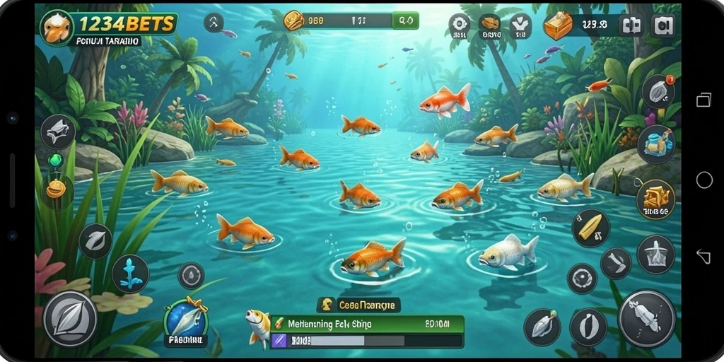 Tangkapan ikan besar dalam gameplay 1234BETS yang mendebarkan.