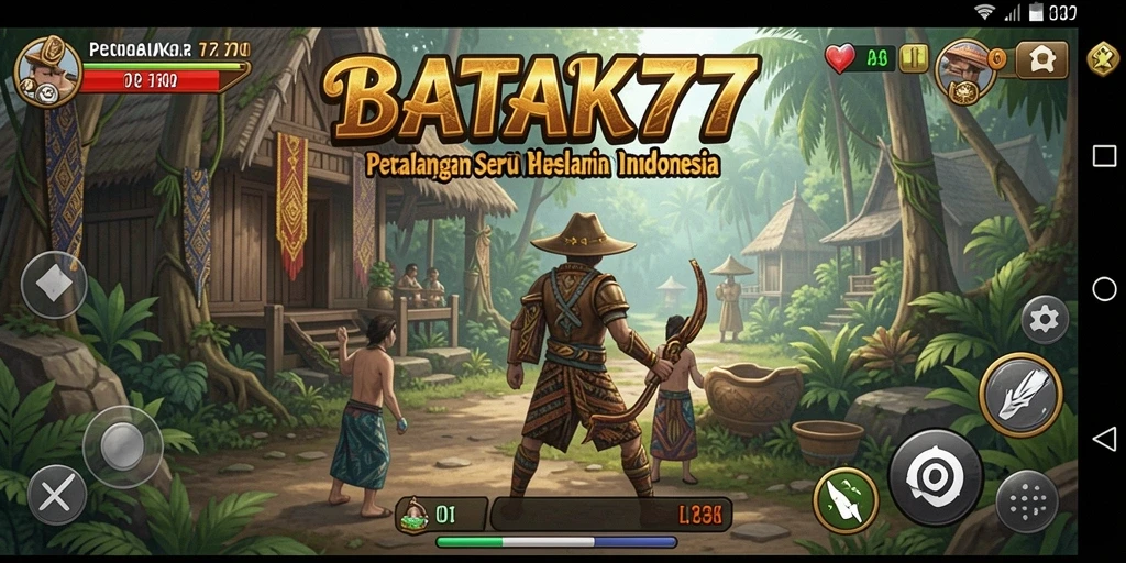 Tampilan gameplay menarik dari BATIK77 yang menunjukkan petualangan di dunia batik.