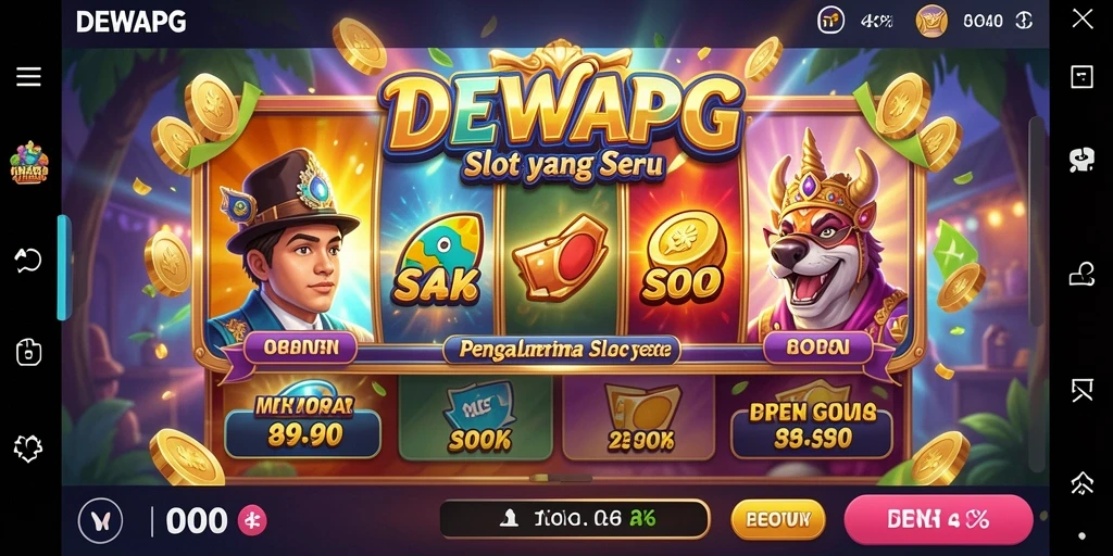Tampilan gameplay DEWAPG yang interaktif dan menawan.