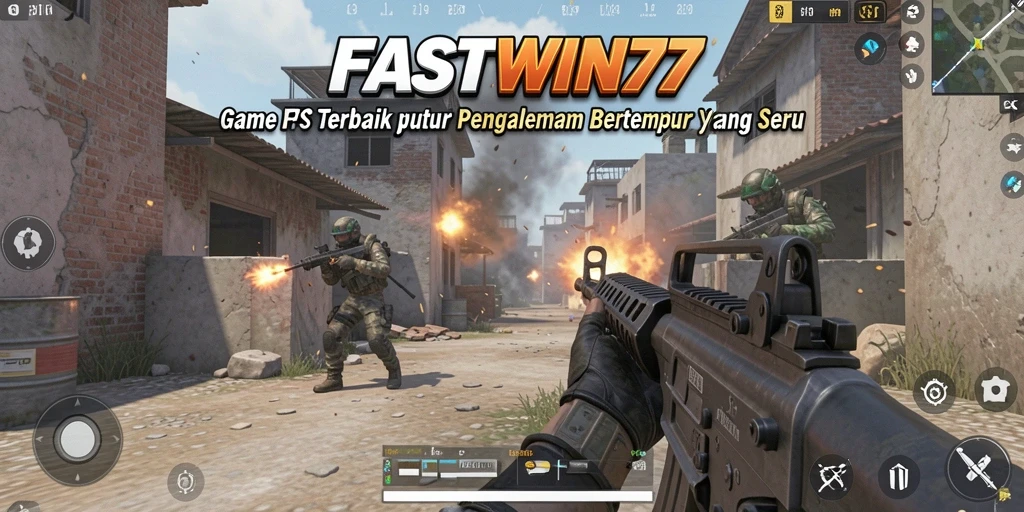 Tangkapan layar menampilkan aksi seru dalam game FPS FASTWIN77.