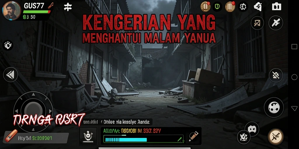 Tangkapan layar gameplay GUS77 yang menakutkan.