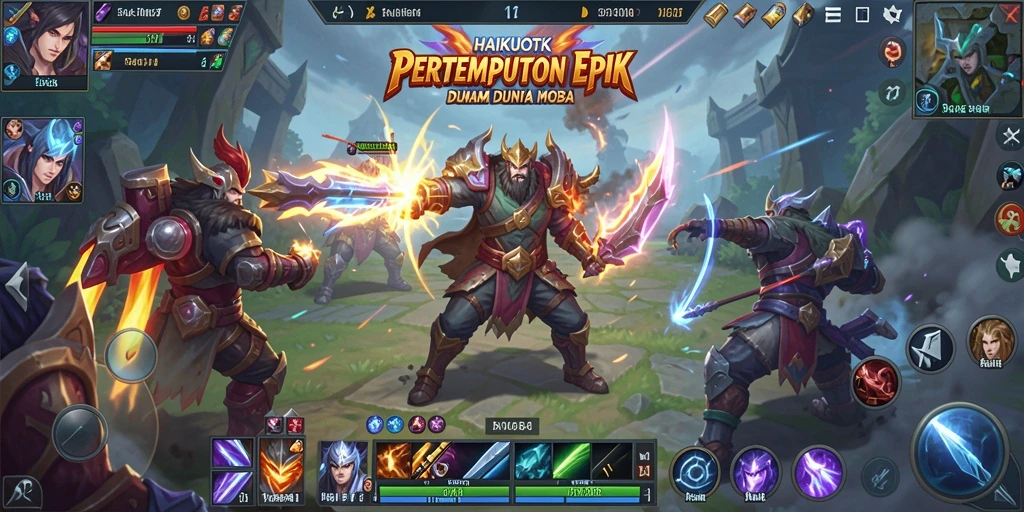 Tampilan luar biasa gameplay HAIKUOTK dalam pertempuran tim.