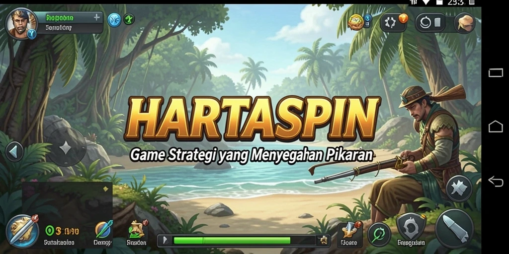 Tampilan menarik dari gameplay HARTASPIN yang penuh strategi.
