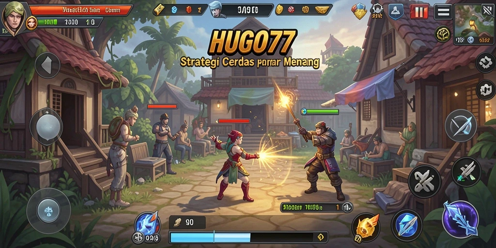 Tampilan gameplay strategis HUGO77 yang seru dan menantang.