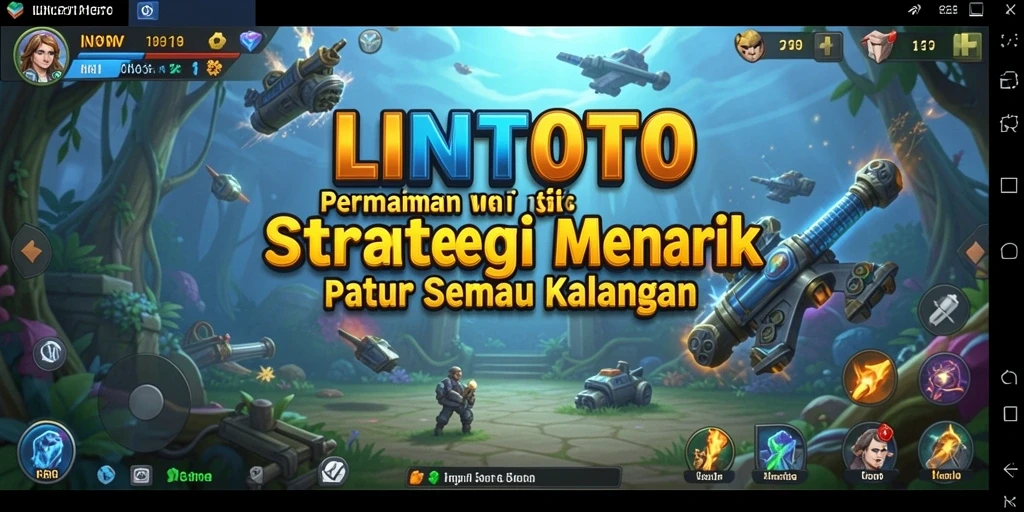 Tampilan gameplay strategi yang menarik dan penuh tantangan.