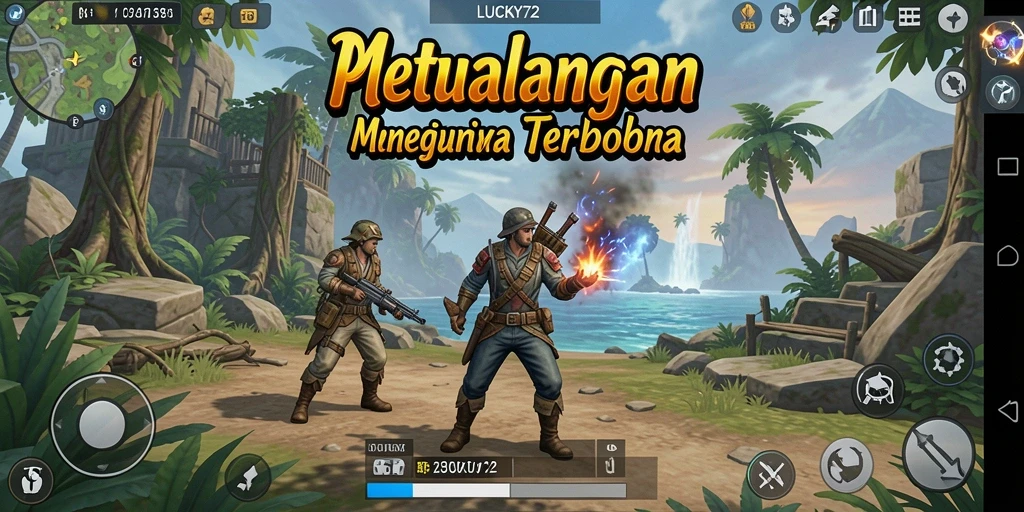 Gameplay seru dalam dunia terbuka di LUCKY72.
