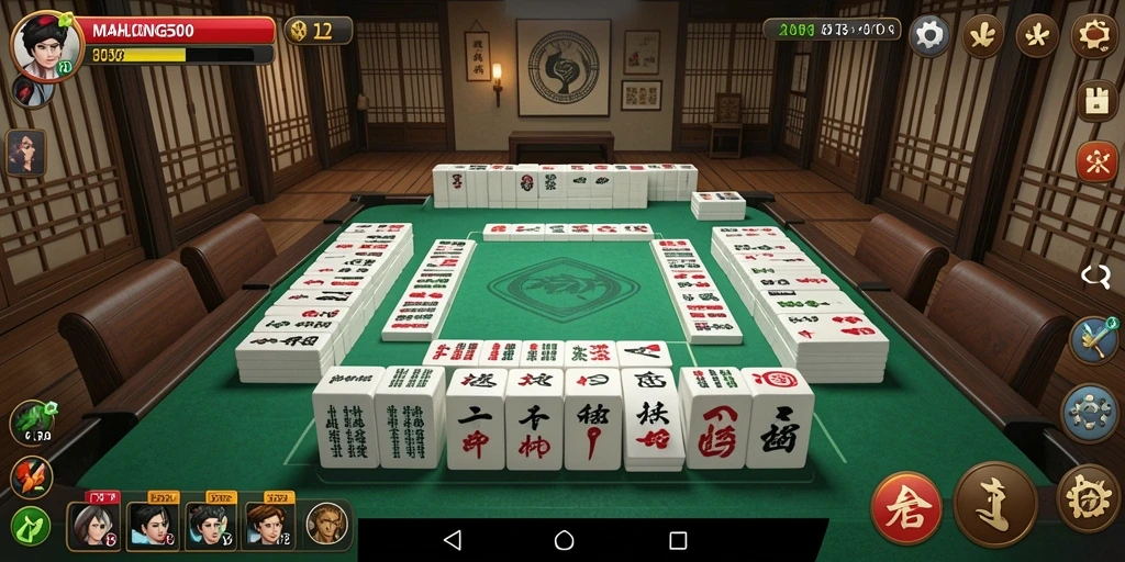 Tangkapan layar gameplay <strong>MAHJONG500</strong> menunjukkan tantangan yang menarik dan grafis yang menawan.