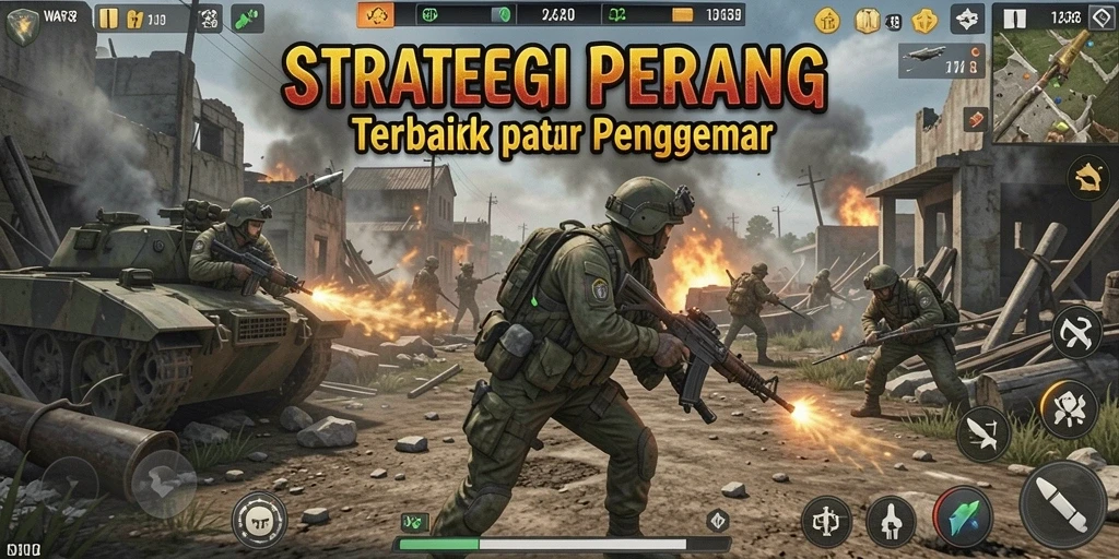Tangkapan layar dari gameplay strategis yang seru di WAR138.