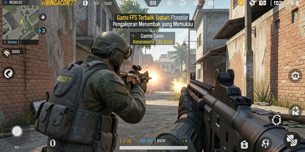 Tampilan gameplay menarik dari WINGACOR77 dengan aksi menembak yang mendebarkan.