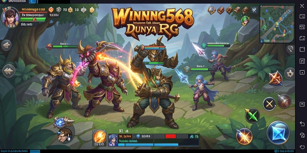Screenshot utama WINNING568 menampilkan gameplay RPG yang mendalam dan menakjubkan.